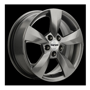 Carwel КЕТА 1504 (FABIA) GST Серебристый темный 6x15/5x100 ET43 D57.1