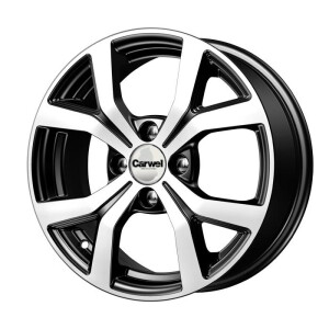Carwel ТАИР 147(137) AB Черный глянцевый с полированной лицевой частью 6x15/4x100 ET40 D60.1
