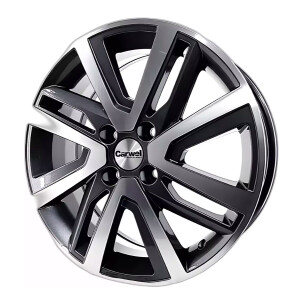 Carwel ТАЙМЫР 1609 (RIO I/SOLARIS I) AGR Серый с полированной лицевой частью 6x16/4x100 ET48 D54.1