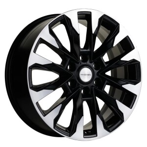Khomen Wheels 2010 (TANK300/500) BLF Черный глянцевый с полированной лицевой частью 8x20/6x139.7 ET36 D100.1