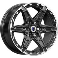 K&K Дистрикт (КС1159) черный бриллиант 8x18/6x114.3 ET42 D66.1