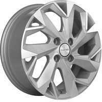 Khomen Wheels KHW1402 (Toyota Corolla) F-Silver-FP 5.5x14/4x100 ET43 D60.1