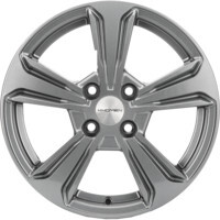 Khomen Wheels KHW1502 (Rio/Solaris) Gray 6x15/4x100 ET48 D54.1