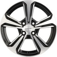 Khomen Wheels KHW1502 (Vesta) Black-FP 6x15/4x100 ET50 D60.1