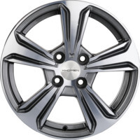 Khomen Wheels KHW1502 (Vesta) G-Silver-FP 6x15/4x100 ET50 D60.1