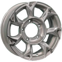 Khomen Wheels KHW1505 (Jimny) F-Silver-FP 5.5x15/5x139.7 ET5 D108.1