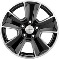 Khomen Wheels KHW1601 (Huyndai/Kia) Black-FP 6.5x16/5x114.3 ET43 D67.1