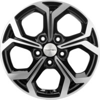 Khomen Wheels KHW1606 (Focus) Black-FP 6.5x16/5x108 ET50 D63.3