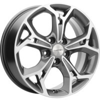 Khomen Wheels KHW1702 (Changan CS35/CS35 Pro) Gray-FP 7x17/5x110 ET46 D63.3