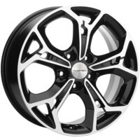 Khomen Wheels KHW1702 (DFM AX 7) Black-FP