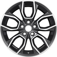 Khomen Wheels KHW1713 (Kodiaq/Tiguan) Black-FP