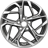 Khomen Wheels KHW1716 (Changan/Geely/Lexus/Toyota) Gray-FP 7x17/5x114.3 ET45 D60.1