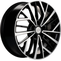 Khomen Wheels KHW1717 (Changan/Geely/Lexus/Toyota) Black-FP 7x17/5x114.3 ET45 D60.1