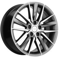 Khomen Wheels KHW1807 (Tugella/Jaguar XF/F-Pace) Gray-FP 8x18/5x108 ET46 D63.4