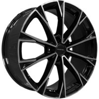 Khomen Wheels KHW2018 (Geely Monjaro/Tugella) Black-FP 8x20/5x108 ET46 D63.4