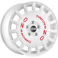 OZ Rally Racing Race White + Red Lettering 8x17/5x100 ET48 D68